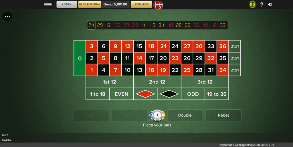 Virgin NJ online roulette