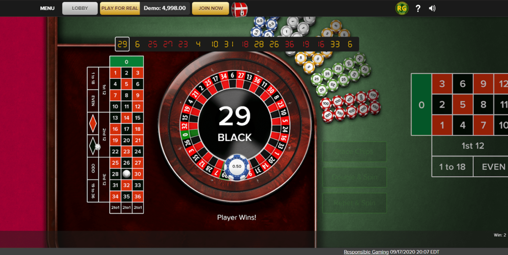 Virgin New Jersey Online Roulette
