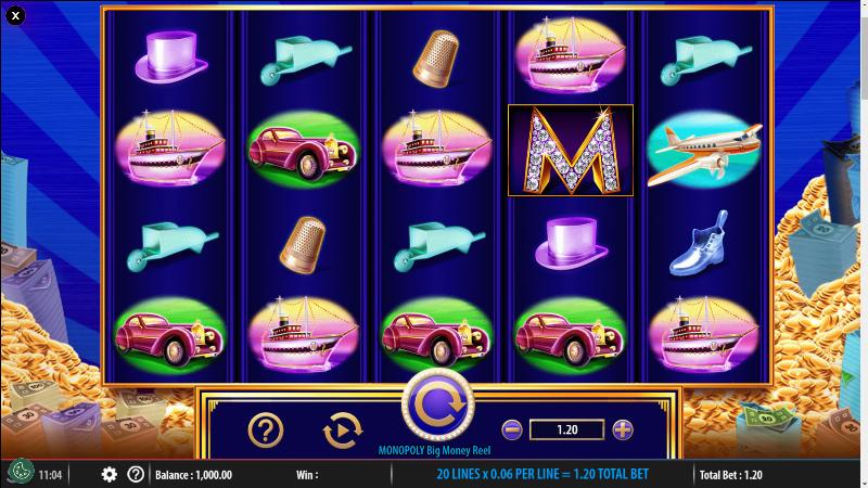 Monopoly Big Money Reel