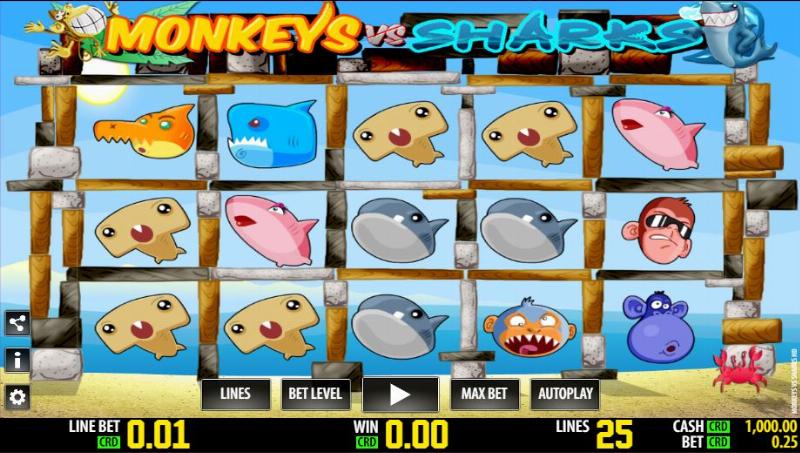 Monkeys Vs Sharks Hd