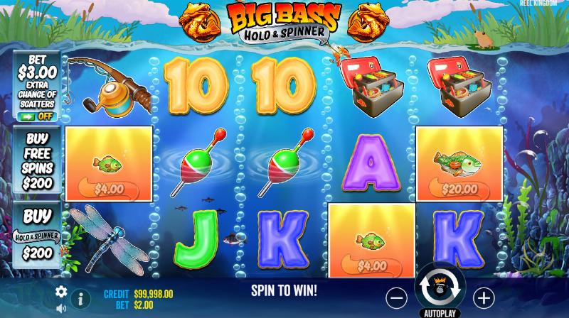 Big Bass – Hold & Spinner