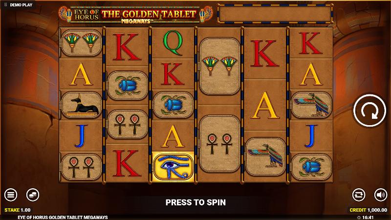 Eye Of Horus The Golden Tablet Megaways
