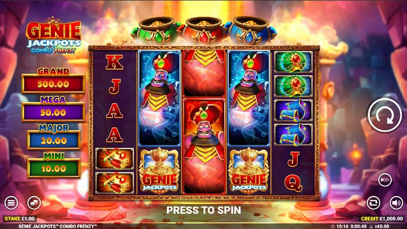 Genie Jackpots Combo Frenzy
