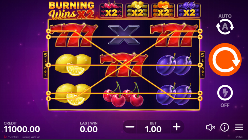 Burning Wins X2