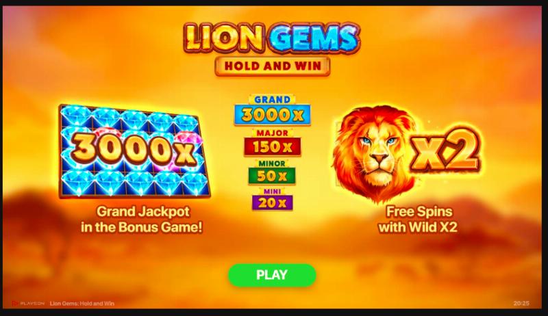 Lion Gems: Hold And Win