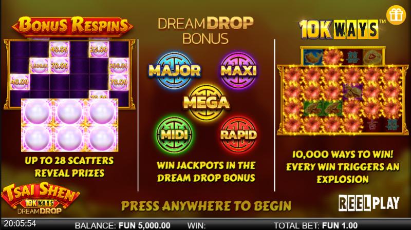 Tsai Shen 10K Ways Dream Drop