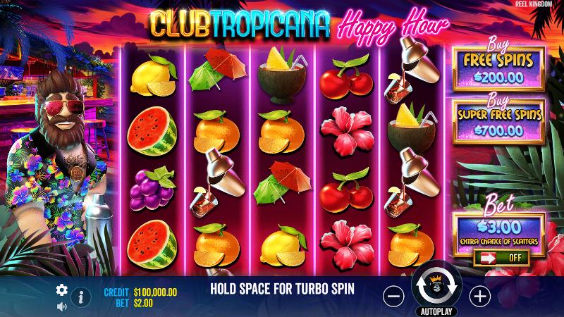 Club Tropicana Happy Hour
