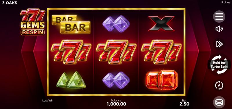 777 Gems Respin