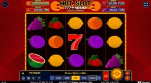 Hot Slot: 777 Rubies Extremely Light demo play free 2