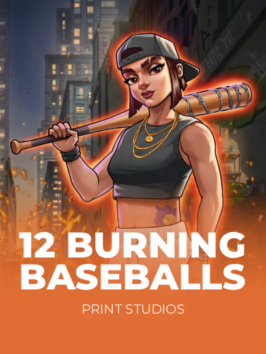 12 Burning Baseballs