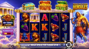 Triple Pot Plinko Hercules demo play free 1