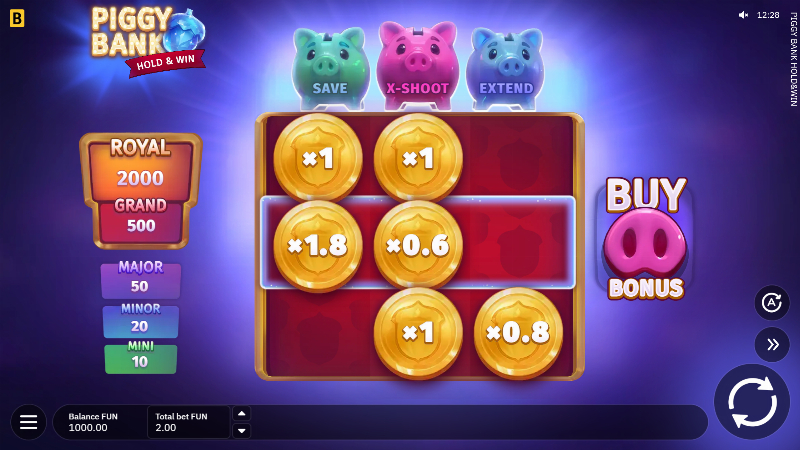 Piggy Bank Hold & Win