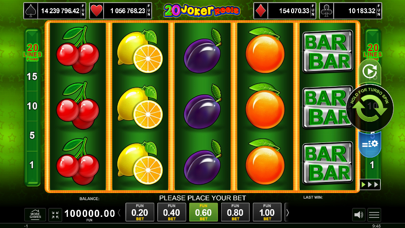 20 Joker Reels