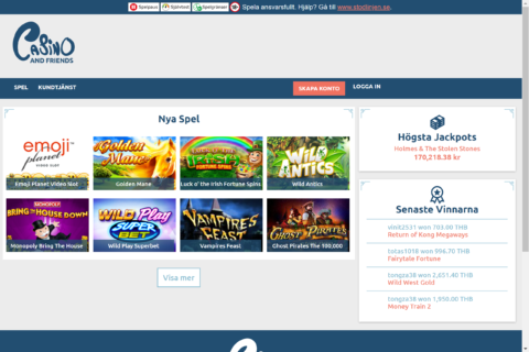 Casino&friends Casino ansvarsfullt spelande