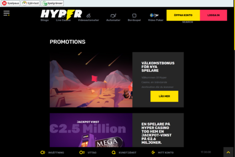 Hyper Casino kampanjer