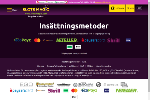 SlotsMagic Casino ansvarsfullt spelande