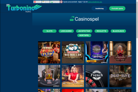 Turbonino Casino ansvarsfullt spelande
