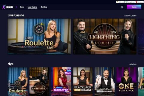 X3000 Casino ansvarsfullt spelande