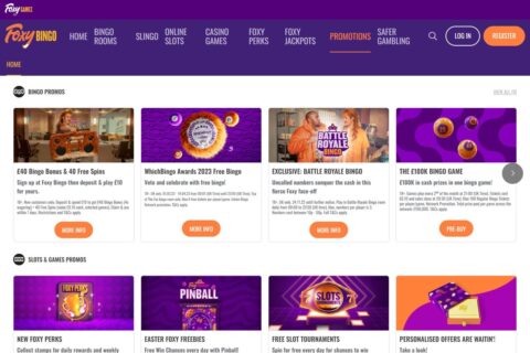 Foxy Bingo Casino kampanjer