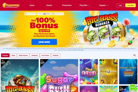 Play Sunny Casino startsidan