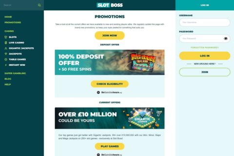 Slot Boss Casino kampanjer