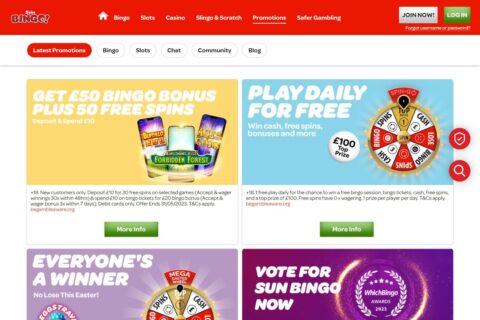 Sun Bingo Casino kampanjer