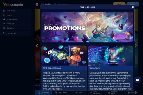 Winomania Casino kampanjer