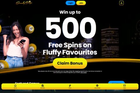 Swanky Bingo Casino startsidan