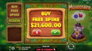 Moleionaire max win video 1