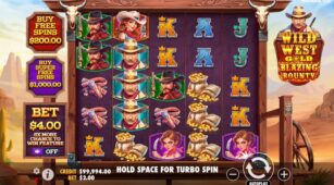 Wild West Gold Blazing Bounty demo play free 2