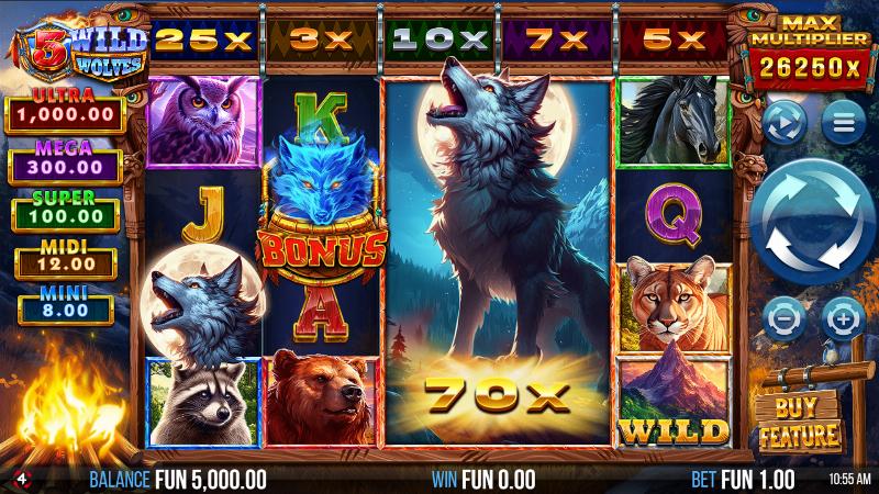 5 Wild Wolves