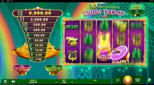 12 Pots Of Gold Drum Frenzy demo play free 3